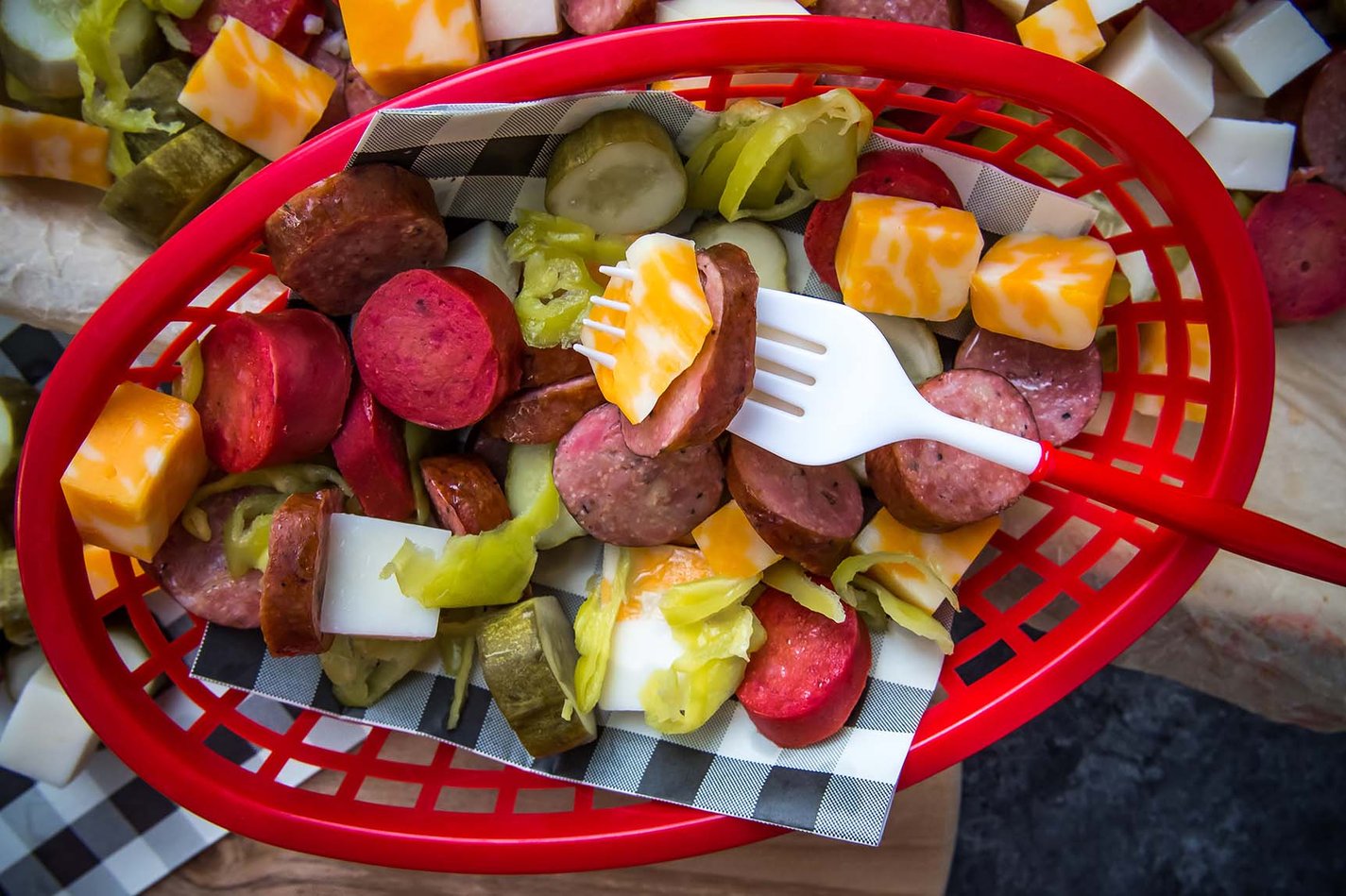 APLK Sausage, Cheese and Pickle Platter